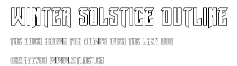 Winter Solstice Outline.ttf字體轉換器圖片