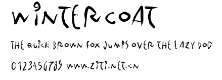 WinterCoat.ttf字體轉換器圖片