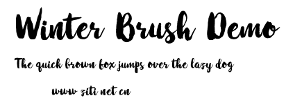 Winter Brush Demo.otf字體轉換器圖片