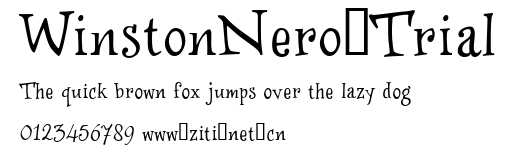 WinstonNero_Trial.ttf字體轉換器圖片