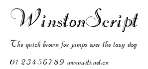 WinstonScript.ttf字體轉換器圖片