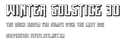 Winter Solstice 3D.ttf字體轉換器圖片