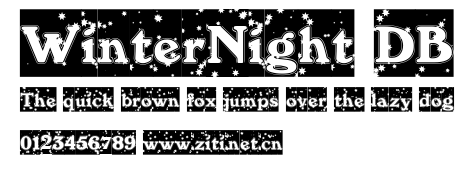 WinterNight DB.ttf字體轉換器圖片
