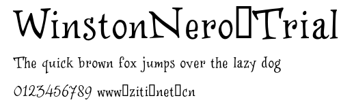 WinstonNero_Trial.otf字體轉換器圖片