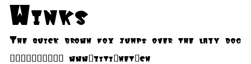 Winks.ttf字體轉換器圖片