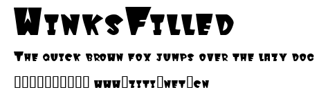 WinksFilled.ttf字體轉換器圖片