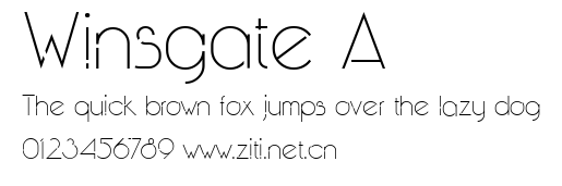 Winsgate A.ttf字體轉換器圖片