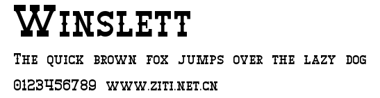 Winslett.ttf字體轉換器圖片