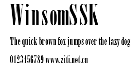 WinsomSSK.ttf字體轉換器圖片
