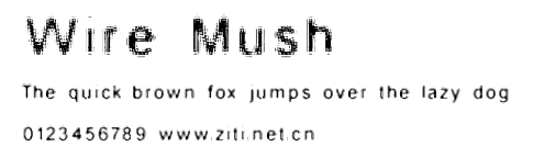 Wire Mush.ttf字體轉換器圖片