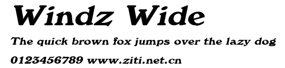Windz Wide.ttf字體轉換器圖片