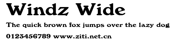 Windz Wide.ttf字體轉換器圖片