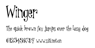 Winger.ttf字體轉換器圖片