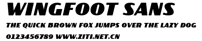 Wingfoot Sans.ttf字體轉換器圖片