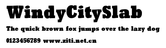 WindyCitySlab.ttf字體轉換器圖片