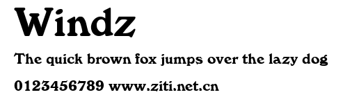 Windz.ttf字體轉換器圖片