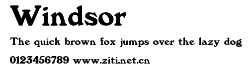 Windsor.ttf字體轉換器圖片