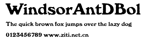WindsorAntDBol.ttf字體轉換器圖片