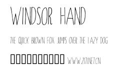 Windsor Hand.otf字體轉換器圖片
