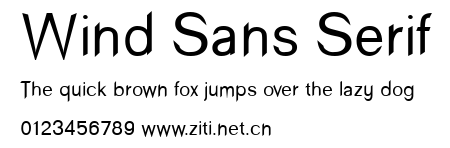 Wind Sans Serif.ttf字體轉換器圖片