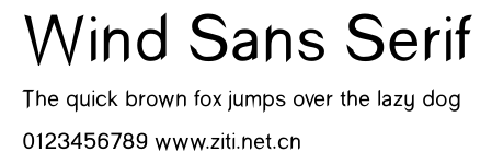 Wind Sans Serif.ttf字體轉換器圖片