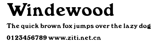 Windewood.ttf字體轉換器圖片