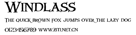 Windlass.ttf字體轉換器圖片