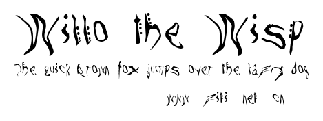 Willo the Wisp.ttf字體轉換器圖片