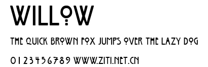 Willow.ttf字體轉換器圖片