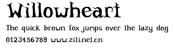Willowheart.ttf字體轉換器圖片