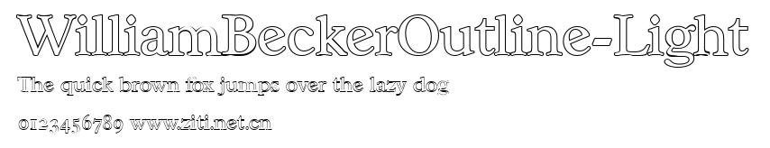 WilliamBeckerOutline-Light.ttf