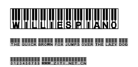 WilliesPiano.ttf字體轉換器圖片