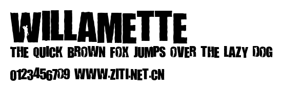 Willamette.ttf字體轉換器圖片
