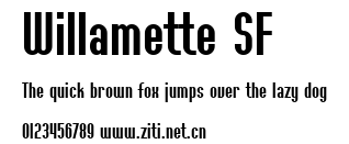 Willamette SF.ttf字體轉換器圖片