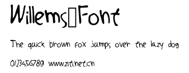 Willems_Font.ttf字體轉換器圖片