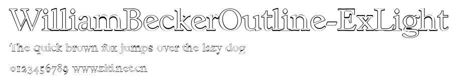 WilliamBeckerOutline-ExLight.ttf