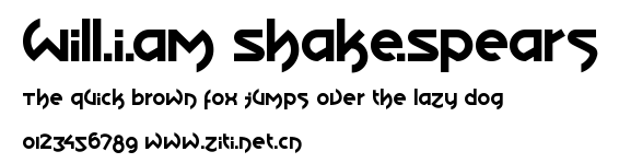 Will.i.am Shake.Spears.otf字體轉換器圖片