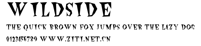 Wildside.ttf字體轉換器圖片