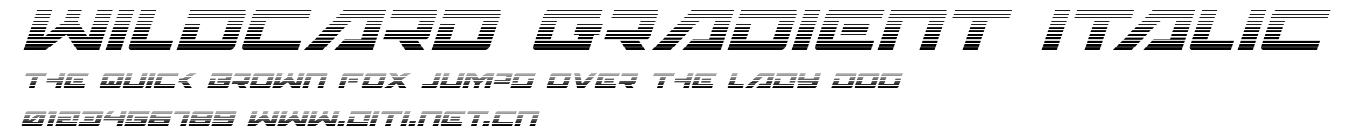 Wildcard Gradient Italic.ttf字體轉換器圖片