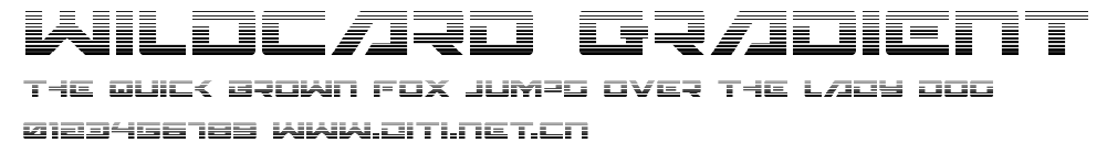 Wildcard Gradient.ttf字體轉換器圖片