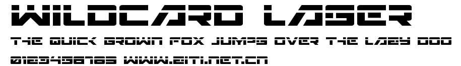 Wildcard Laser.ttf字體轉換器圖片