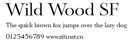Wild Wood SF.ttf字體轉換器圖片