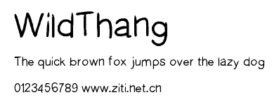 WildThang.ttf字體轉換器圖片