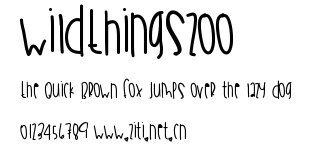 WildThingsZoo.ttf字體轉換器圖片