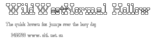 WildWest-Normal Hollow.ttf字體轉換器圖片