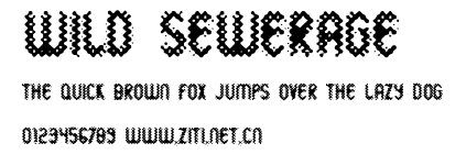 Wild Sewerage.ttf字體轉換器圖片