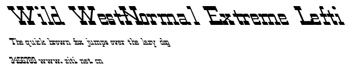 Wild West-Normal Extreme Lefti.ttf字體轉換器圖片