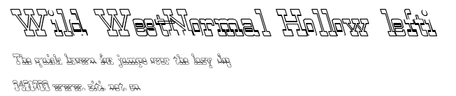 Wild West-Normal Hollow lefti.ttf字體轉換器圖片