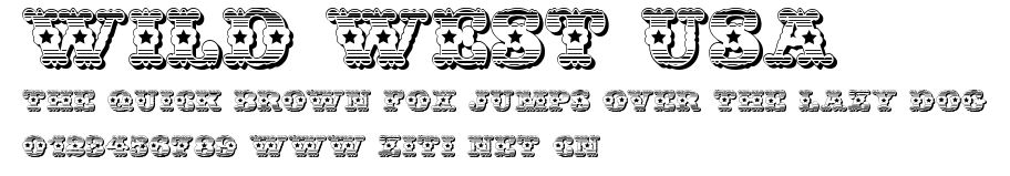 Wild West USA.ttf字體轉換器圖片