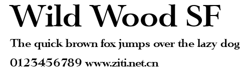 Wild Wood SF.ttf字體轉換器圖片